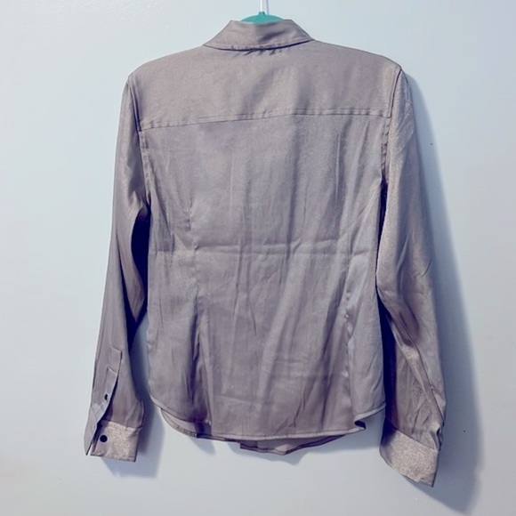 Calvin Klein Button Shimmer Shirt NOS with Tags size Large - Picture 3 of 9